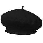 TRIXES French Beret Black Fancy Dress Theme Hat