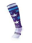 WackySox Milky Way Stars Knee Length Sports Socks for Men and Women - Suitable for Riding, Sports, Football, Hockey, and Running Socks