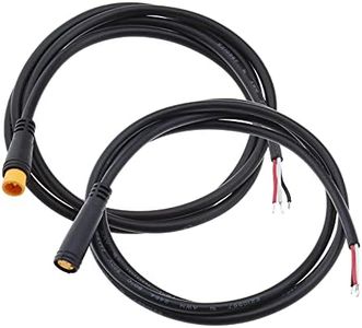EMSea Pair of Waterproof Connector 3 Pin Cable Lead 1m Ebike Electric Compatible with Bafang 1m