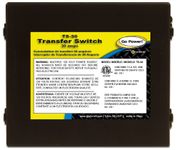 Go Power! TS-30 30 Amp Automatic Transfer Switch, Black