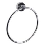 Kapitan Stainless Steel Towel Ring 6.70 inches/ 17 cm, Self Adhesive or Screws Mounting, Polished Finish,Made in EU, 20 Years Warranty