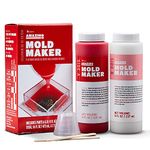 Alumilite Amazing Mold Maker [8 fl oz A + 8 fl oz B (16 ounces) 2-Part Mix] Platinum Fast-Cure Silicone Molding Compound Casting DIY Epoxy, Resin, Concrete, Cosplay & Food | Flexible Liquid Rubber Kit