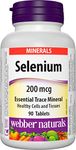 Webber Naturals Selenium, 200 mcg, 90 Count (Pack of 1)