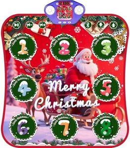 Dance Mats for Girls 4-8, Electronic Dance Mats with LED Light & Wireless Bluetooth, Kids Dance Mat, Girls Dance Mat, Dancing Mat, Music Dance Toy with 3 Game Modes, Develops Hand-Eye Coordination