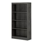 South Shore Furniture 4-Shelf Storage Bookcase, Gray Oak