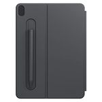 Black Rock Magnetic Case Cover Fits Apple iPad Air 5th Generation 2022 10.9 Inch I Shockproof Smart Cover Pen Holder (Black)