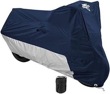 Nelson-Rigg Deluxe Motorcycle Cover, Weather Protection, UV, Air Vents, Heat Shield, Windshield Liner, Compression Bag, Grommets, Medium fits Sport Bikes and Small Cruiser Motorcycles