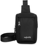 nugbuddy Smell Proof Bag, Crossbody Stash Container, Discreet Herb Storage Accessory, Carbon Lined Mini Sling Bag, Small Travel Pouch, Minimalist Essentials, Weatherproof Material, Black Backpack