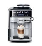 SIEMENS TE653M11GB EQ6 plus S300, Bean to Cup Fully Automatic Espresso Coffee Machine with milk system, 10 coffee varieties, 2 user profiles - Titanium