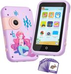 Kids Smart Phone Toy for Girls Boys 3 4 5 6 7 8 9 Years Old, 4" Touchscreen Toddler Learning Toys Phone with Dual Camera, Music Player, Puzzle Game, Pretend Play Cell Phone for Kids Birthday Gifts