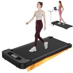 bigzzia Walking Pad with Incline, 3-in-1 Under Desk Treadmills Ultra Slim for Home Office, Compact Mini Walking Machine with Remote for Small Spaces, 130kg Capacity, No Assembly