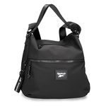 Reebok Elsie Backpack for Laptop up to 12" Black 25x37x10 cms Polyester 9,25L