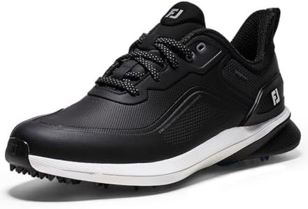 Footjoy Men's Pro SlGolf Shoe, Black White Grey, 10 US