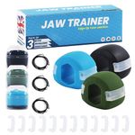 Beeline Essentials Jaw Exerciser - Jawline Trainer - Men - Women - Adult - Pack Of 3 (40,50 And 60 Lbs Resistance)