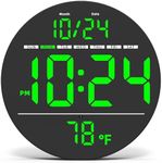 Digital Wall Clock with Large LED D