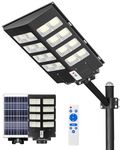 Gefolly SL-1200W Solar Street Lights Outdoor, 80000LM Commercial Parking Lot Light Dusk to Dawn 6500K, Waterproof Solar Security Flood Lights Outdoor with Motion Sensor for Playground, Road, Garden