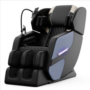 Massage Chair Recliner, Full Body Massage Chair On Wheels, Electric Ergonomic Lounge Chair with 5 Auto Modes, 6 Fixed Massage Rollers, 3 Adjustable Intensity Levels, Home Theater Single Sofa Recliner