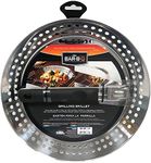 12" Stainless Steel Skillet, Seafood & Vegetables Grill Basket with Removable Handle, Stainless Steel Pan Grilling Accesories Basket for Indoor, Outdoor BBQ Grill, Camping by Mr. Bar-B-Q 06750X