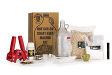 MyBrewery's Belgian Wit Beer Brewing kit with Reusable Glass Fermenter, Brew Equipment, Ingredients (Malted Barley, Hops, Yeast) Perfect for Brewing Craft Beer at Home