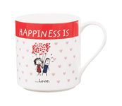 Clay Craft - Happiness is, Love, Coffee / Milk Mug 300ml, Multicolour