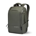 NOMATIC Travel Pack - Water Resistant Anti-Theft Bag- Flight Approved Carry On Laptop Bag- Computer Backpack- Tech Backpack, Olive, 20L, Backpack for Everyday