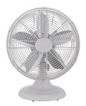 Hunter 90602 12" Retro Table Fan in Matte White