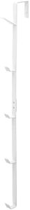 Yamazaki Home Over The Door Hooks - Vertical Hanging Coat Rack, White