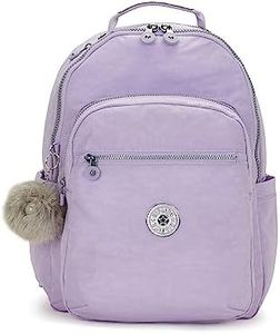 Kipling Women's Seoul 15" Laptop Backpack, Durable, Roomy with Padded Shoulder Straps, Built-In Protective Sleeve