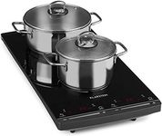 Klarstein Induction Hob, 2900W Electric Hob Induction Cooker, 2 Ring Electric Pan Hob, Free Standing Table Top Cookers w/ 2 Hobs, Modern Induction Heater Cooktops, Electric Hot Plates for Cooking