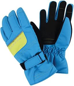 Dare 2b Boys' Flag Ski Gloves-Fresh Water Blue, 11-12 Years
