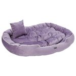 amazon basics XXL Pet Bed with Cushion | Ideal for Big Dogs | Washable | Suitable for Multiple Pets