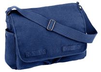 Rothco Men's Vintage Messenger Bag, Blue, One Size