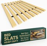 Treaton, Full Size Bunkie Board – Heavy Duty Vertical Bed Slats & Wooden Support Board for Sagging Mattress, Under Mattress-Support, Box Spring Alternative, Platform Bed and Replacement