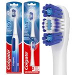 Colgate 360 Floss Tip Sonic Powered Battery Toothbrush, Pack of 2