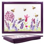 Lesser & Pavey Cushioned Lap Tray | Lovely Lap Trays With Padded Cushion, Perfect For Eating On The Sofa | Lavender & Bees Lap Trays For Eating Homes - Jennifer Rose Gallery