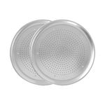 Nordic Ware Naturals 16" Air Crisp Perforated Aluminum Pizza Pan, Set of 2