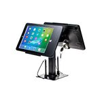 Dual Kiosk Stand – CTA Security Kiosk Dual Stand with Locking Case for iPads Compatible with Headphone Jack & Credit Card Readers, iPad Gen 5 & 6, iPad Pro 9.7”, iPad Air, & More (PAD-ASKB2) – Black