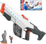 Electric Water Gun, Automatic Water Gun with Water Absorption, 610CC Capacity Double Shooting Mode Water Guns,Range up to 32-45 FT, Summer Water Toys for Pool Party Beach Outdoor