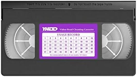 YHDD VCR Head Cleaner Tape for VHS/VCR Players, Dry Type Reusable Video Head Cleaner