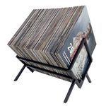 REGAL DISPLAY Vinyl Record Storage Holder - 12 inches 70 Album Holder Display Stand - Book and Record Album Storage - Album and LP Storage Organizer