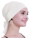 osvyo Chemo Headscarf for Women Hair Loss - Cancer Slip On Headwear Turbans Sealed Packaging Light Sand Dollar