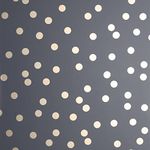 Arthouse Rose Gold Dotty Charcoal Grey - Dotty Design - Matt Background - Soft Charcoal Tone - Rose Gold Polka Dots - for Living Spaces & Feature Walls - Easy to Apply - Paste The Paper - 685001