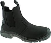 Grafters Mens Black Lightweight Safety Chelsea Dealer Work Boots M371A KD-UK 6.5 (EU 40)