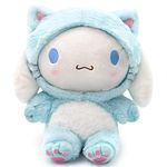 Maikerry Cinnamoroll Plush Doll 8",Kawaii Kuromi My Melody Anime Plush Figure Toy,Cute Stuffed Animal Pillow,Perfect Cartoon Theme Party Favor For Girls Children Fans Birthday Decoration (Blue)