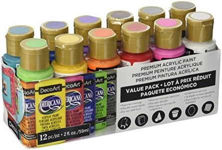 DecoArt Americana Acrylic Paint Value Pack 12pc, 2 Fl Oz (Pack of 12)