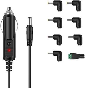 DC 12V 2A Car Charger Universal Power Cord Cigarette Lighter for Portable RCA DVD Player, Sylvania, DBPOWER, GPS, Bluetooth Speakers, Spectra S1 Breast Pump, Label Maker, Camera, Snailax Seat Cushion