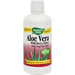 Pack of 1 x Nature's Way Aloe Vera Gel and Juice Wild Berry - 33.8 fl oz