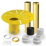 Freestanding Tub Drain Rough-in Kit for Free Standing Bathtub - Freestanding Bathtub Tub Drain With Brass Tail Pipe and ABS Plastic Adapter,Fits withl½male,l½female or1½''threaded bathtub drains