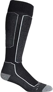 Icebreaker Men's Merino Ski+ Light over the Calf Socks, Black, Large