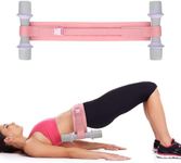 HOTOIQ Hip Thrust Belt, Exercise Hip Thrust Belt Use with Dumbbells Kettlebells, Plates, with Slip-Resistant Padding for the Gym, Home and Outdoors, Fitness Workout for Lunges, Squats, Glute Bridges(Pink)